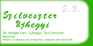 szilveszter ujhegyi business card